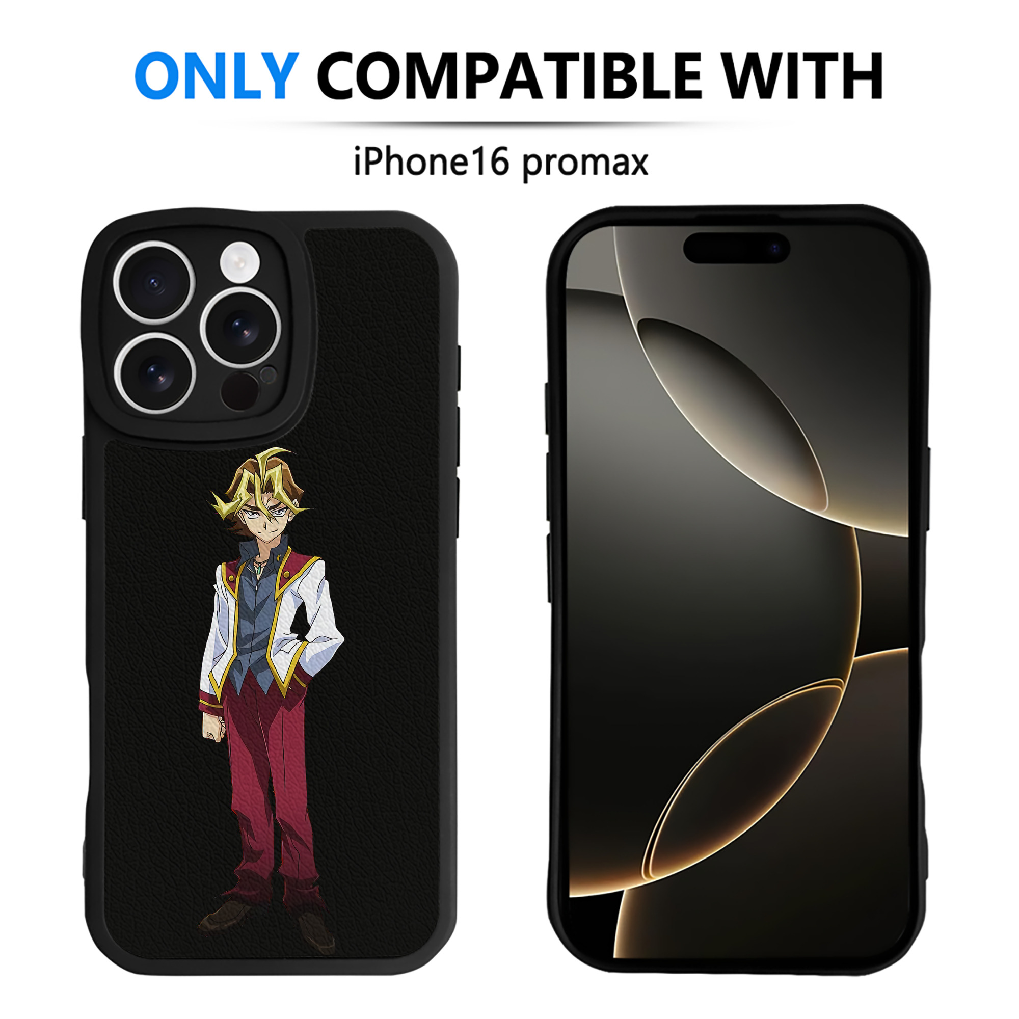 遊☆戯☆王 Yu-Gi-Oh! 【iPhone 16シリーズ対応】シリコンスマホケース（レザー調） 材質：シリコン